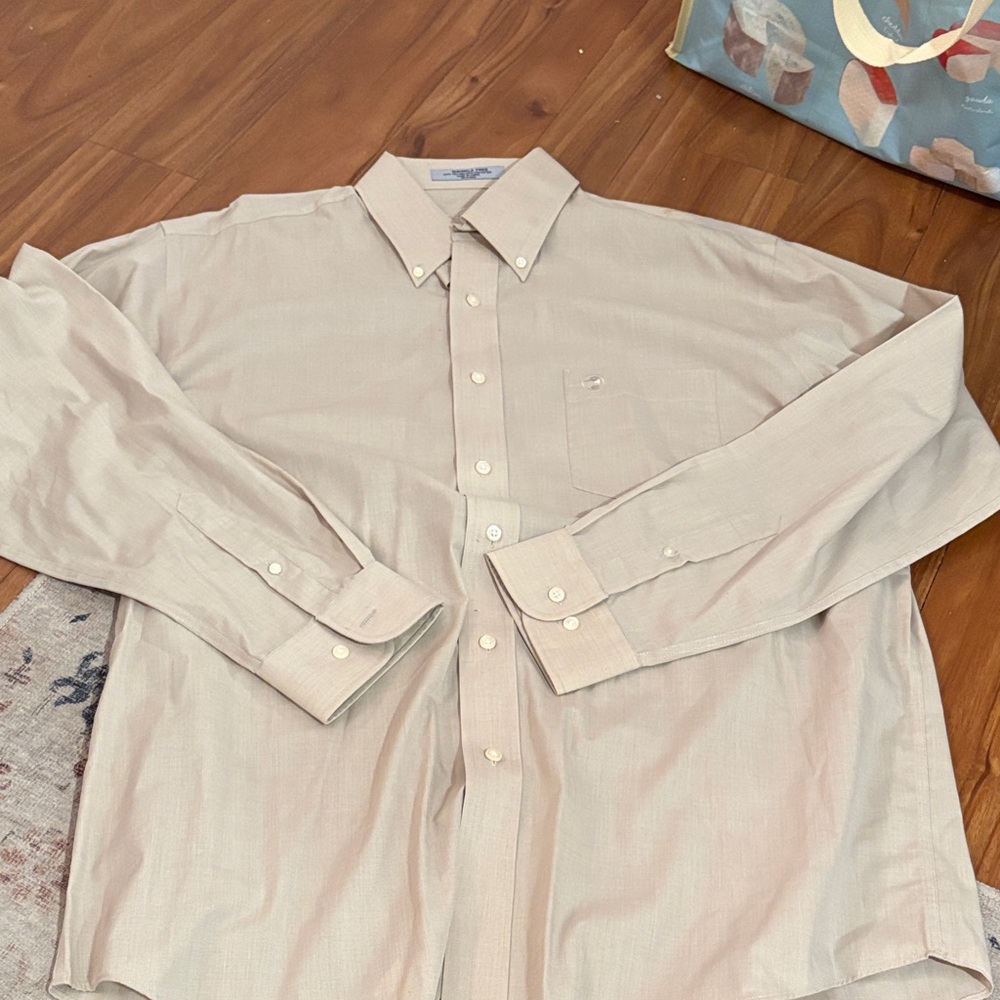 Duck Head Light Tan Casual Button-Down Shirt